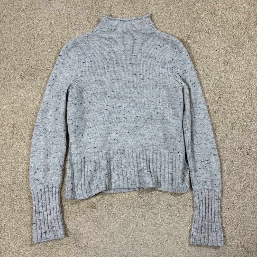 Madewell Donegal Inland Gray Coziest Yarn Turtleneck Sweater K5410 Large L - Picture 6 of 8
